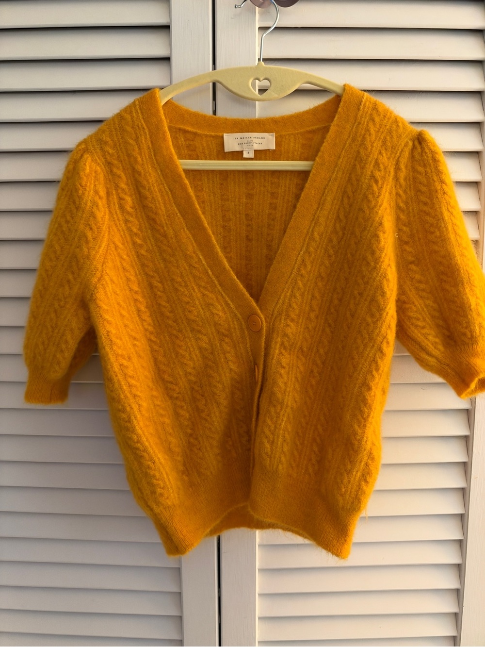 Sezane short sleeve sweater